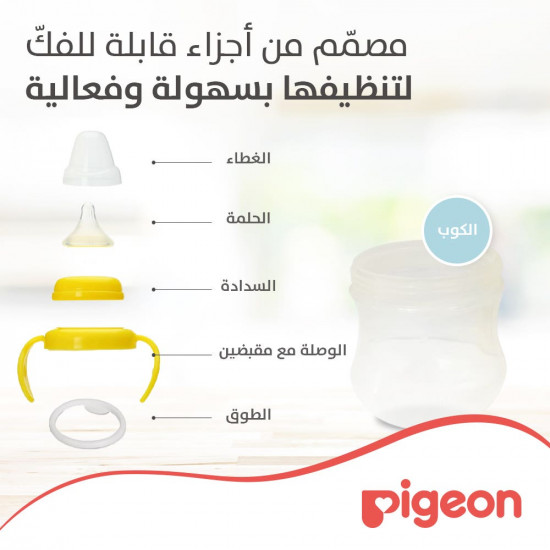 بيجون كوب مزود بحلمة - المرحلة الأولى - 200 مل بيجون كوب مزود بحلمة - المرحلة الأولى - 200 مل