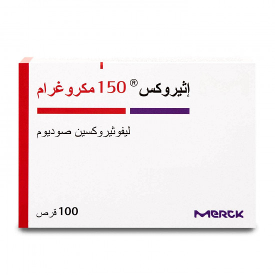 اثيروكس 150 مكجم 100 قرص اثيروكس 150 مكجم 100 قرص