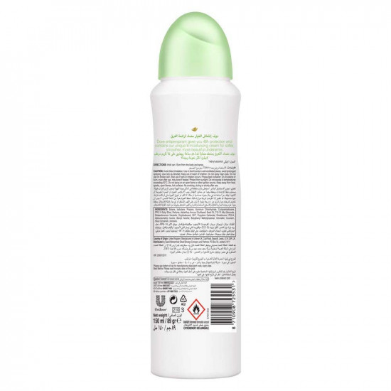 دوڤ مزيل العرق انتعاش الخيار والشاي الأخضر، 150 مل