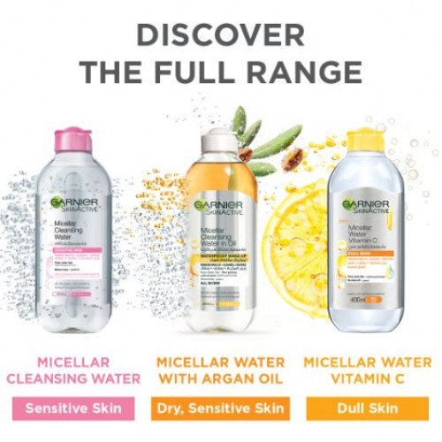 جارنييه ماء ميسيلار تفتيح بالفيتامين سي 400 مل جارنييه ماء ميسيلار تفتيح بالفيتامين سي 400 مل