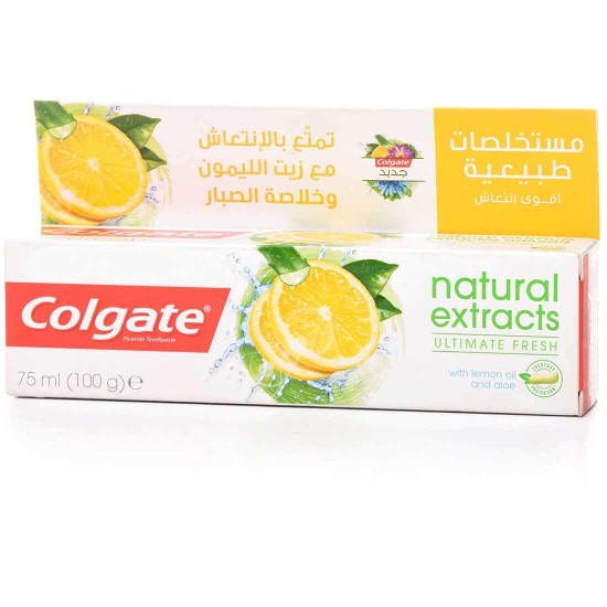 كولجيت معجون اسنان ناتشورال ليمون انتعاش 75 مل كولجيت معجون اسنان ناتشورال ليمون انتعاش 75 مل