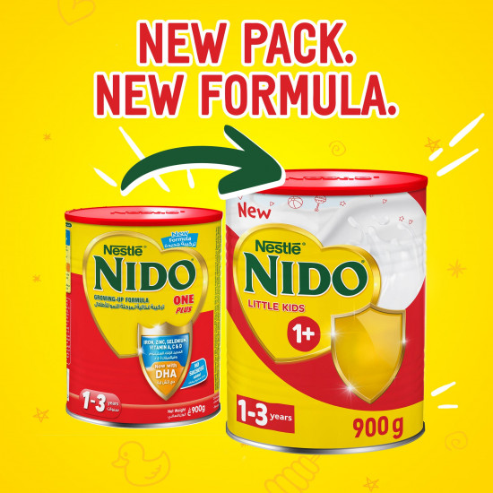 نيدو حليب أطفال (1) بلس 1 الى 3 سنوات 900 جم نيدو حليب أطفال (1) بلس 1 الى 3 سنوات 900 جم