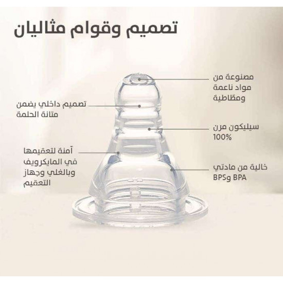 بيجون حلمة سيليكون صغير 3 قطع بيجون حلمة سيليكون صغير 3 قطع