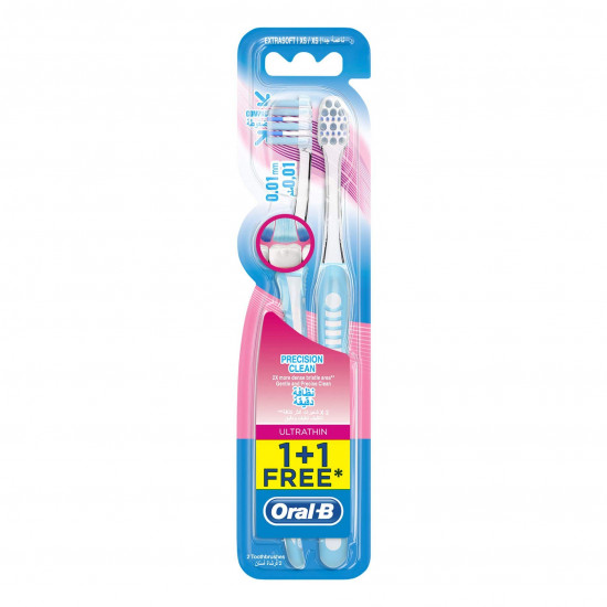 اورال بى فرشاة أسنان الترا ناعمة جدا (1+1) اورال بى فرشاة أسنان الترا ناعمة جدا (1+1)