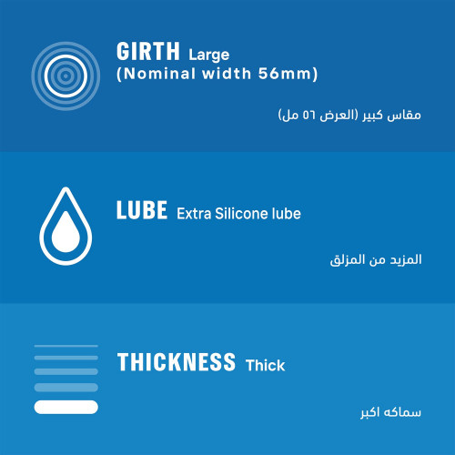 ديوركس عازل طبي سمك اكبر 3 قطعة ديوركس عازل طبي سمك اكبر 3 قطعة