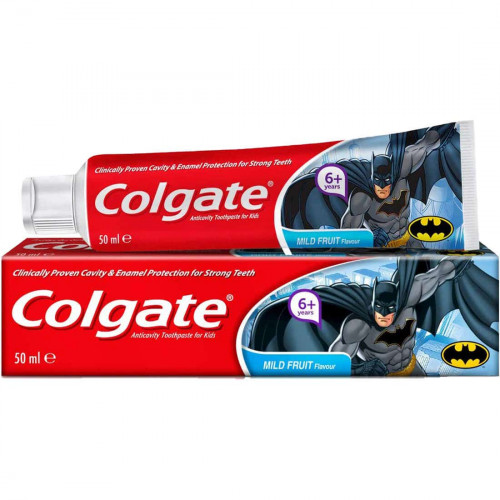 كولجيت معجون اسنان للاطفال باتمان 6+ سنوات 50مل كولجيت معجون اسنان للاطفال باتمان 6+ سنوات 50مل
