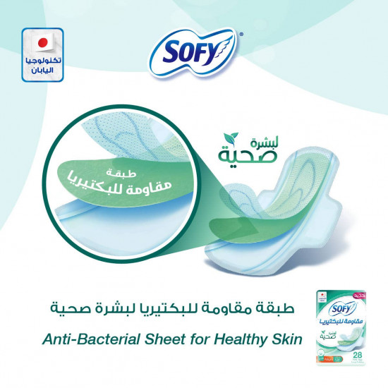 سوفي مقاومة للبكتيريا رقيقة كبيربالاجنحة 28 ق سوفي مقاومة للبكتيريا رقيقة كبيربالاجنحة 28 ق