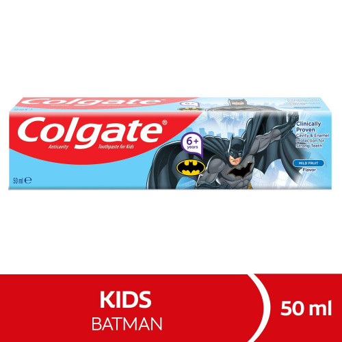 كولجيت معجون اسنان للاطفال باتمان 6+ سنوات 50مل كولجيت معجون اسنان للاطفال باتمان 6+ سنوات 50مل
