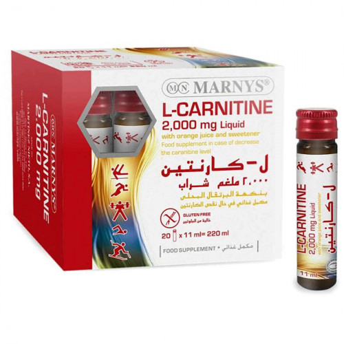مارنيز ال - كارنيتين 2000 مجم 20 قارورة شراب مارنيز ال - كارنيتين 2000 مجم 20 قارورة شراب
