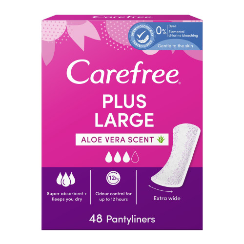 كير فري فوط يومية حجم كبير خلاصة الصبار 48 فوطة