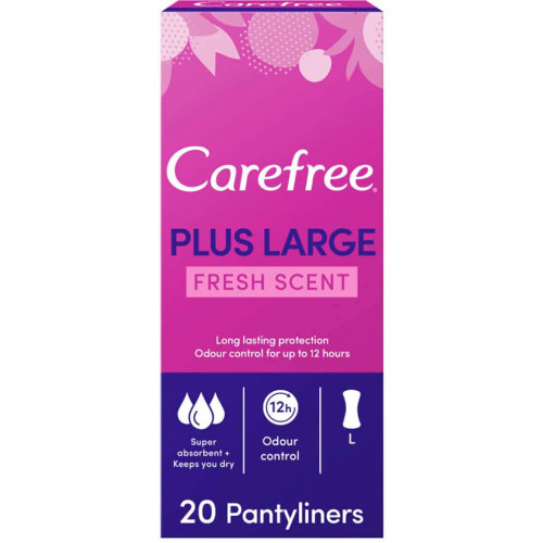 كير فري فوط يومية حجم كبير عطر منعش عبوة 20 فوطة كير فري فوط يومية حجم كبير عطر منعش عبوة 20 فوطة