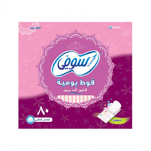 سوفي اليومية بيور منعشة عادي 58+22 فوطة سوفي اليومية بيور منعشة عادي 58+22 فوطة