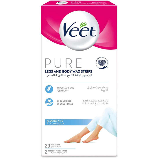 فيت مزيل الشعر للساقين بشرة حساسة 20 شريحة