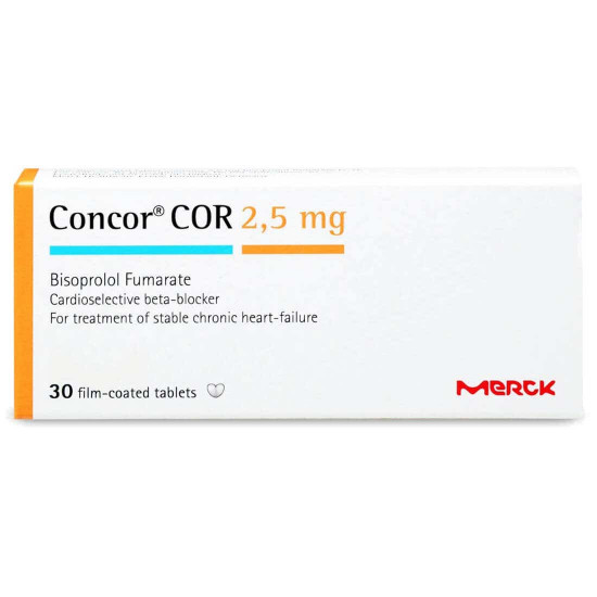 كونكور كور 2.5 مجم 30 قرص كونكور كور 2.5 مجم 30 قرص