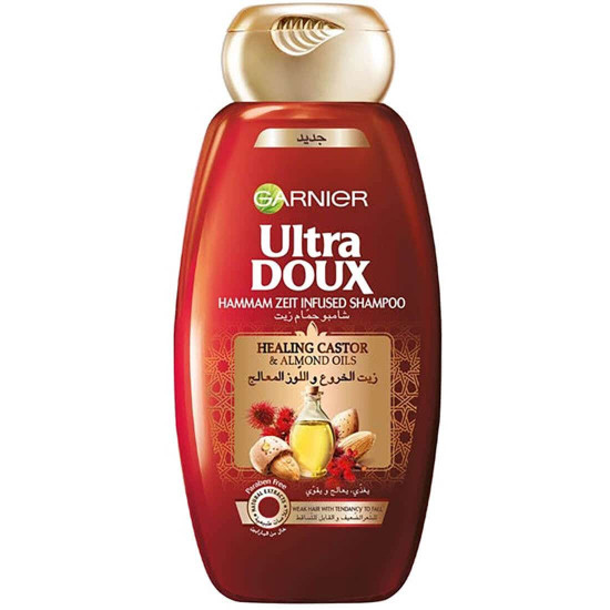 الترا دوا شامبو بزيت الخروع واللوز 600 مل الترا دوا شامبو بزيت الخروع واللوز 600 مل