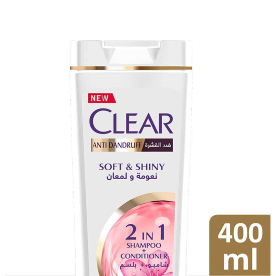 كلير شامبو للمرأة ناعم و لامع 400 مل كلير شامبو للمرأة ناعم و لامع 400 مل