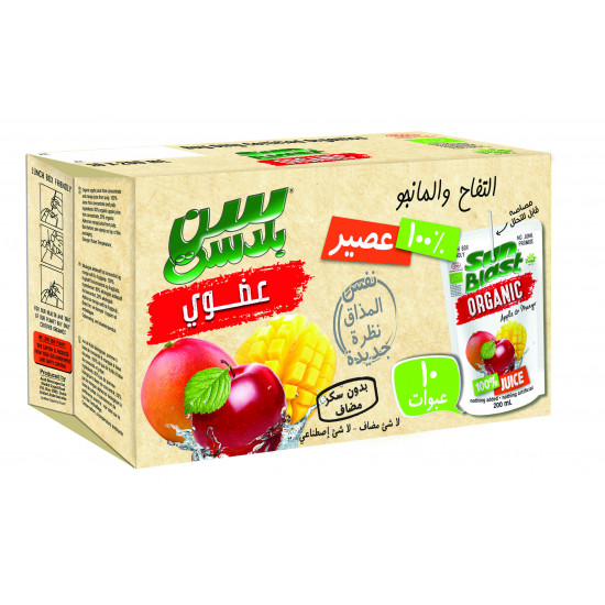 عصير التفاح والمانجو العضوي 10×200 مل سن بلاست عصير التفاح والمانجو العضوي 10×200 مل سن بلاست