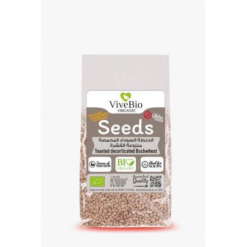 الحنطة السوداء المحمصة منزوعة القشرة 150جم فيف بايو