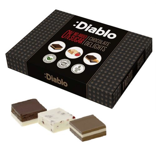 علبة شوكولاتة ديابلو ناس مع ستيفيا 115 جرام 1*6 قطع علبة شوكولاتة ديابلو ناس مع ستيفيا 115 جرام 1*6 قطع