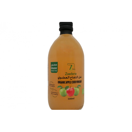 خل التفاح العضوي  500مل زادانا