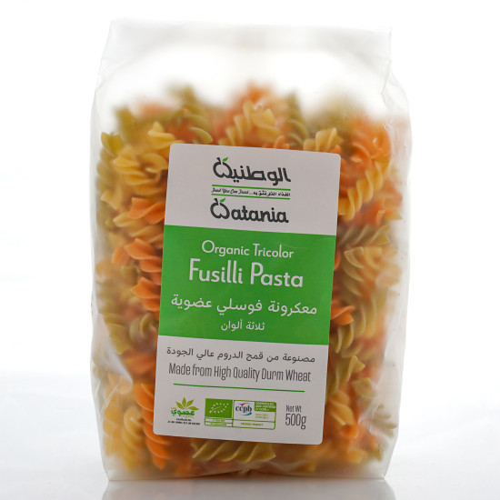 مكرونة فوسلي عضوية ثلاث الوان 500جم الوطنية مكرونة فوسلي عضوية ثلاث الوان 500جم الوطنية