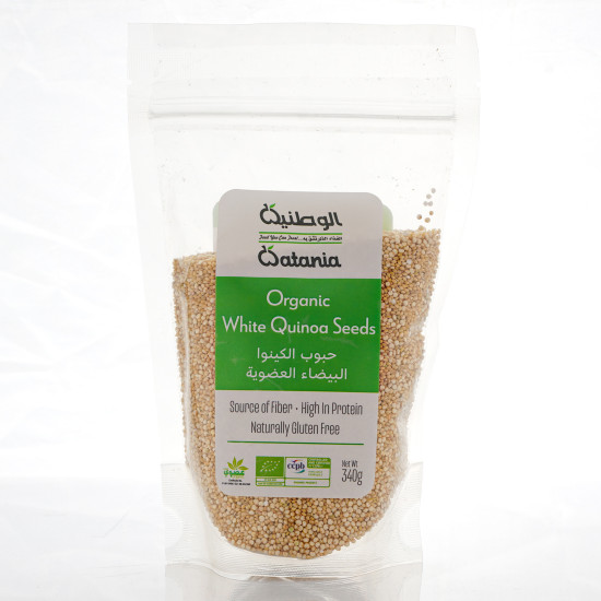 بذور الكينوا البيضاء العضوية 340جم الوطنية بذور الكينوا البيضاء العضوية 340جم الوطنية