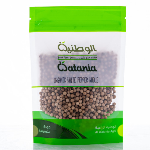 فلفل ابيض حب عضوي 100جم الوطنية فلفل ابيض حب عضوي 100جم الوطنية