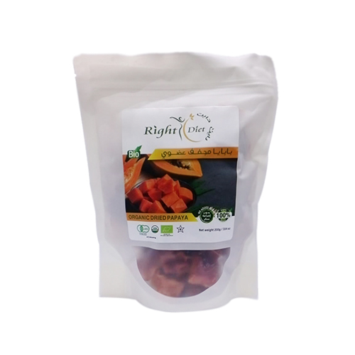 بابايا مجفف عضوي 200جم بابايا مجفف عضوي 200جم