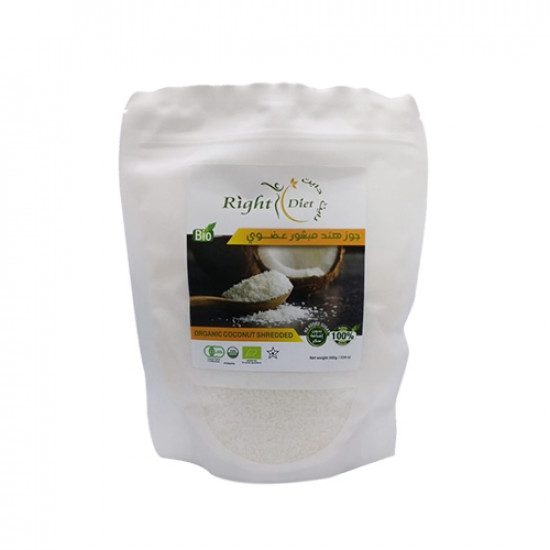 جوز الهند مبشور عضوي 200جم رايت دايت جوز الهند مبشور عضوي 200جم رايت دايت