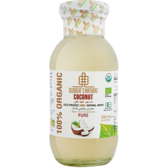 ماء جوز الهند النقي الطبيعي العضوي 200 مل ماء جوز الهند النقي الطبيعي العضوي 200 مل