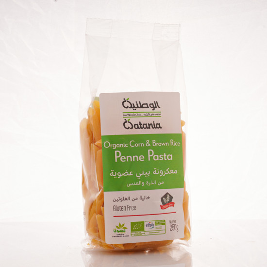 معكرونة بيني عضوية من الذرة والعدس 250جم خالي من الجلوتين الوطنية معكرونة بيني عضوية من الذرة والعدس 250جم خالي من الجلوتين الوطنية
