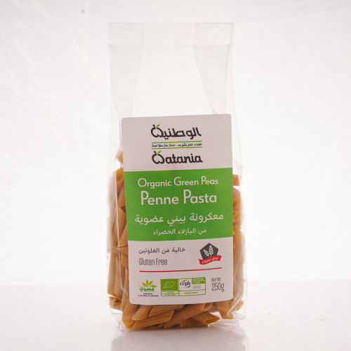 معكرونة بيني عضوية من البازلاء الخضراء 250 جم خالي من الجلوتين الوطنية