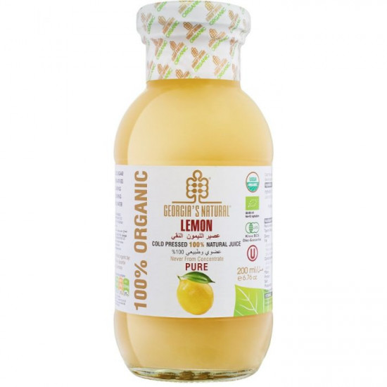 عصير الليمون النقي الطبيعي العضوي 200 مل عصير الليمون النقي الطبيعي العضوي 200 مل