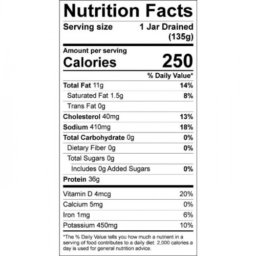 سمك تونة حرة الباكور في زيت زيتون بكر رفيع عضوي 195 جرام - أرض الطبيعة سمك تونة حرة الباكور في زيت زيتون بكر رفيع عضوي 195 جرام - أرض الطبيعة