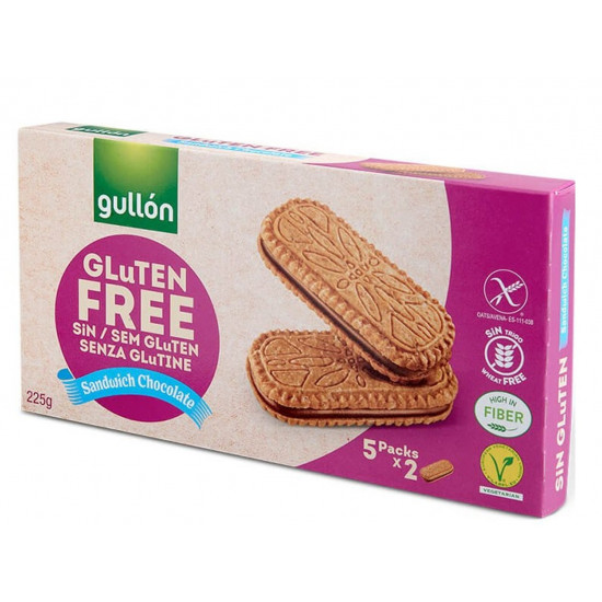 بسكويت بحشوة الشوكولاتة خالي من الجلوتين 225جم جولدن بسكويت بحشوة الشوكولاتة خالي من الجلوتين 225جم جولدن