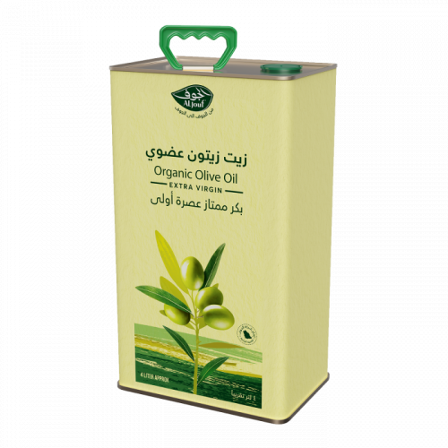زيت زيتون الجوف عضوي بكر ممتاز "جالون" - 4 لتر
