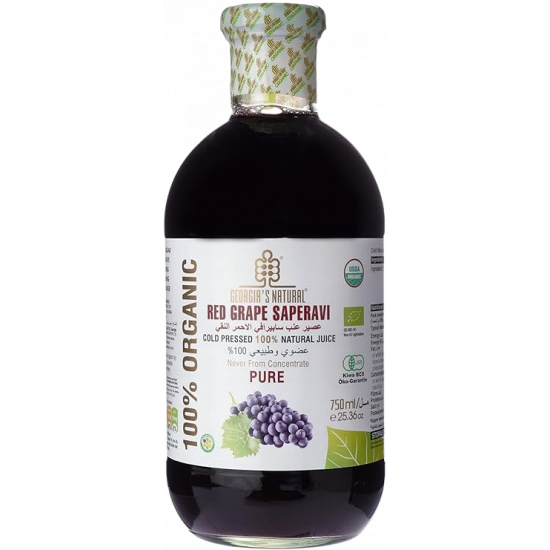 عصير عنب ايزابيلا بالرمان عضوي 750 مل