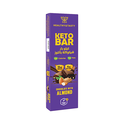 كيتو بار شيكولاتة باللوز 60جم بيست ناتشورال كيتو بار شيكولاتة باللوز 60جم بيست ناتشورال