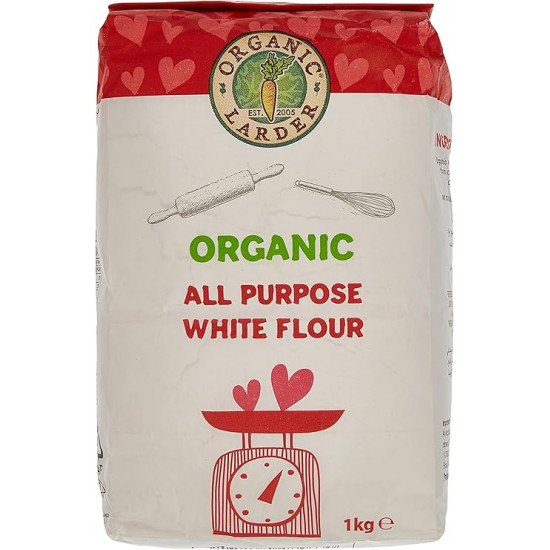دقيق أبيض عضوي لجميع الأغراض - 1 كجم أورجانيك لاردر دقيق أبيض عضوي لجميع الأغراض - 1 كجم أورجانيك لاردر