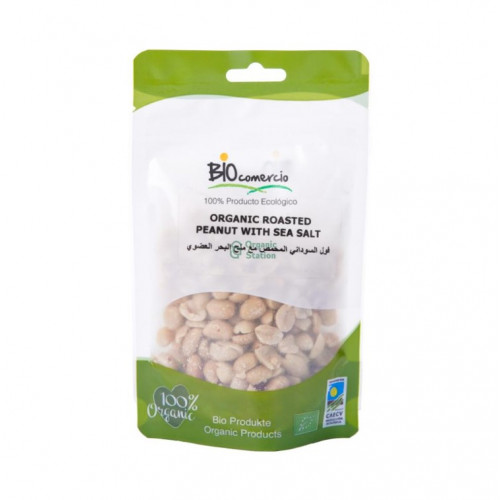 فول سوداني محمص مع ملح البحر عضوي 100 جم فول سوداني محمص مع ملح البحر عضوي 100 جم