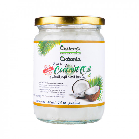 زيت جوز الهند العضوي 500جم الوطنية زيت جوز الهند العضوي 500جم الوطنية