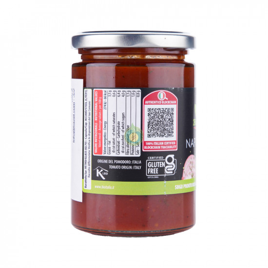 صلصة جاهزة نابوليتانا عضوية 350جم خالية من الغلوتين صلصة جاهزة نابوليتانا عضوية 350جم خالية من الغلوتين