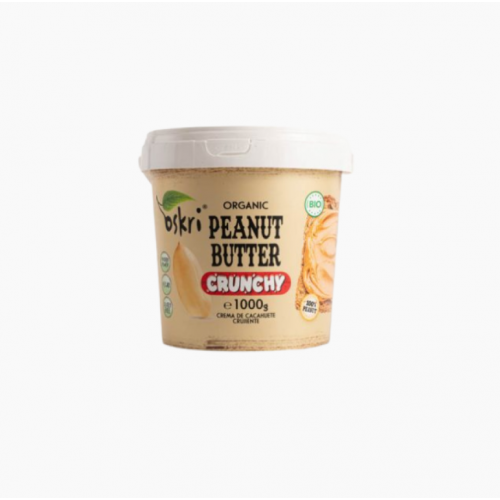 زبدة الفول السوداني العضوية المقرمشة العضوية 1 كجم OSKRI زبدة الفول السوداني العضوية المقرمشة العضوية 1 كجم OSKRI