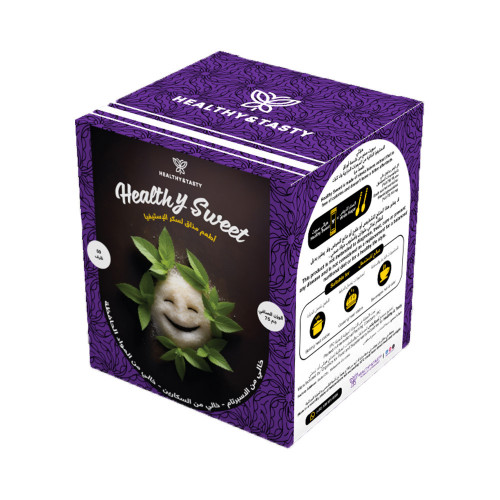 سكر استيفيا محلى هيلثي (50 ظرف) 75جم هيلثي اند تيستي طبيعي سكر استيفيا محلى هيلثي (50 ظرف) 75جم هيلثي اند تيستي طبيعي