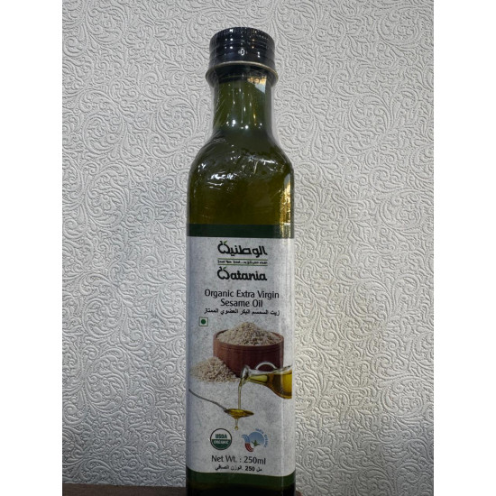 زيت السمسم البكر العضوي 250مل الوطنية