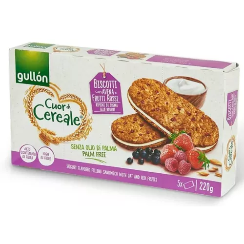 جولون بسكويت شوفان ساندويتش بقطع الفواكه مع حشوة الكريمة 220 جرام