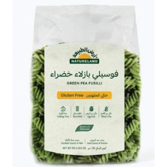 فوسيلي بازلاء خضراء عضوي خالي من الجلوتين 250 جم ارض الطبيعة فوسيلي بازلاء خضراء عضوي خالي من الجلوتين 250 جم ارض الطبيعة