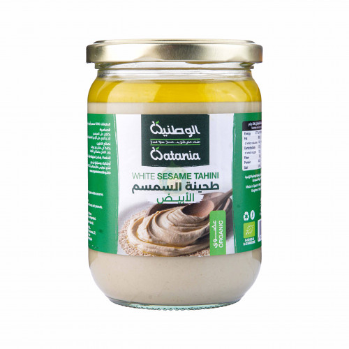 طحينة السمسم الابيض 500جم الوطنية 