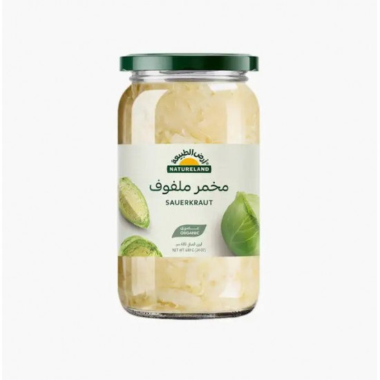 مخمر ملفوف عضوي 680جم ارض الطبيعة مخمر ملفوف عضوي 680جم ارض الطبيعة