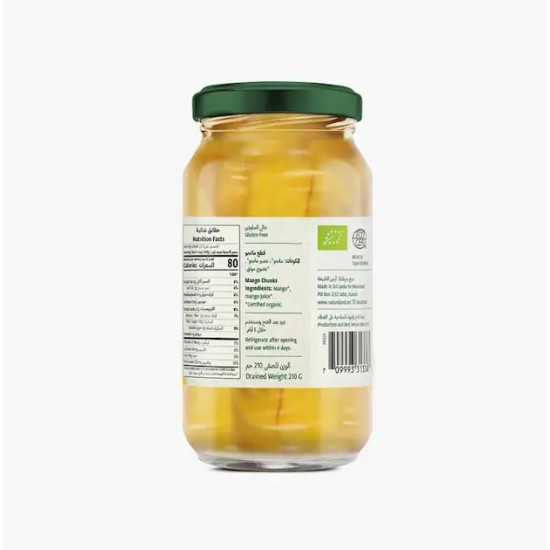 قطع مانجو عضوية 355جم خالي من الجلوتين ارض الطبيعة 